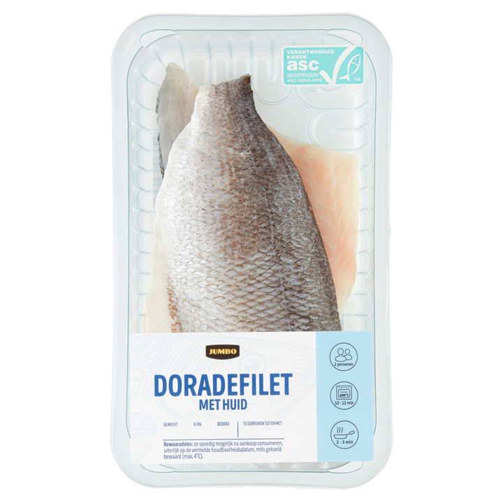 Jumbo Doradefilet met Huid ca. 260g