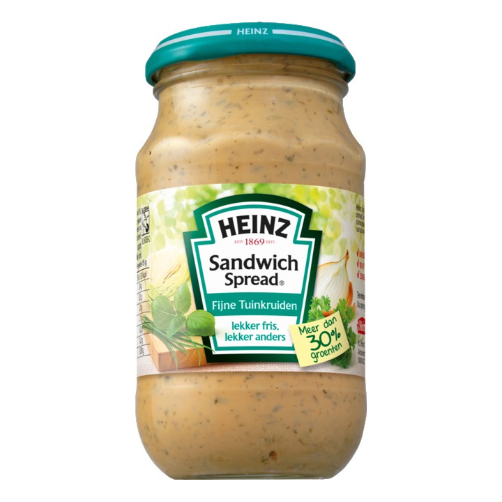 Heinz Sandwich spread fijne tuinkruiden 300g