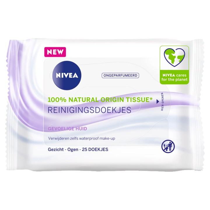 Nivea Reinigingsdoekjes Gevoelige Huid 25 Doekjes