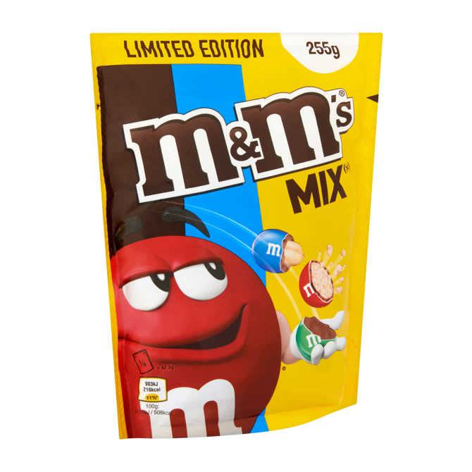 M&amp;M&#039;S Pinda, choco en crispy chocolade mix 255 g