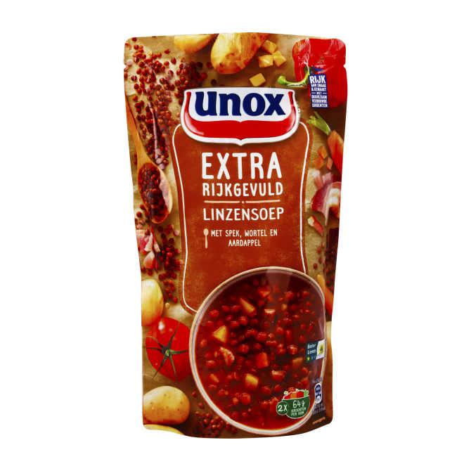 Unox&amp;nbsp;Soep in zak&amp;nbsp;linzen &amp; spek