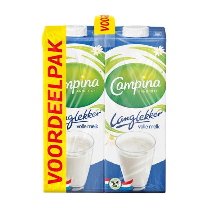 Campina Houdbare volle melk 4-pack