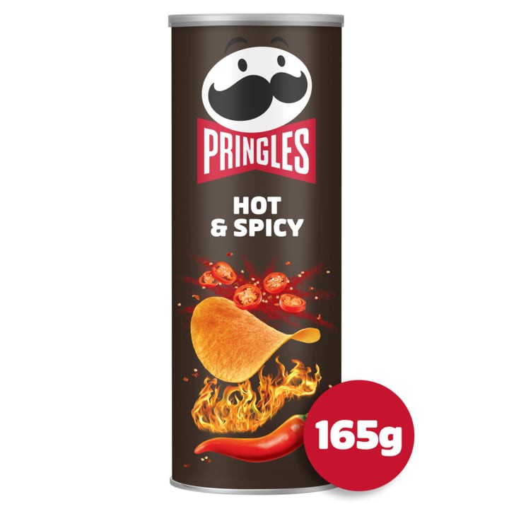 Pringles Hot &amp;amp; Spicy Chips 165g