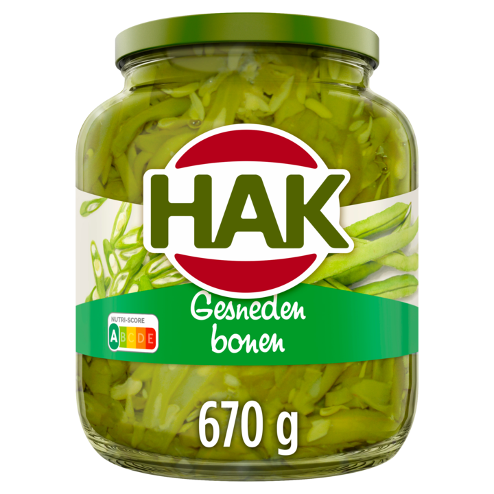 Hak Gesneden Bonen 670g