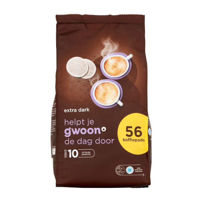 g&#039;woon Koffiepads extra dark