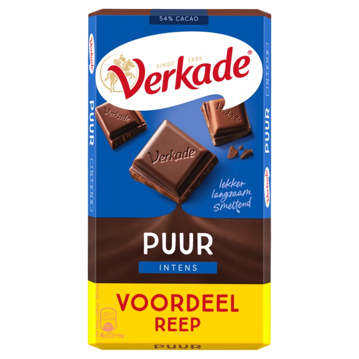 Verkade Puur Intens Voordeelreep 192g