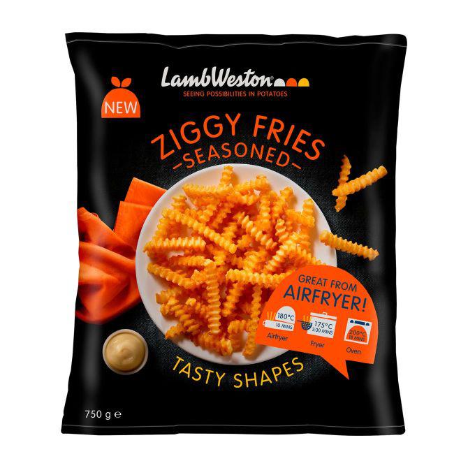 Lamb Weston Ziggy fries seasoned