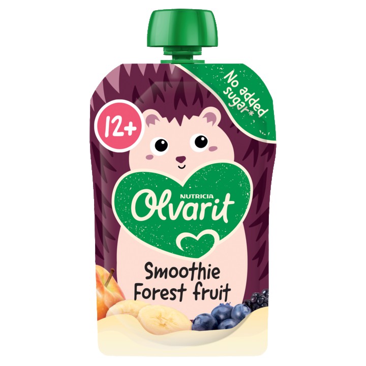 Olvarit Knijpfruit Smoothie Bosvruchten 12+ Maanden 100g