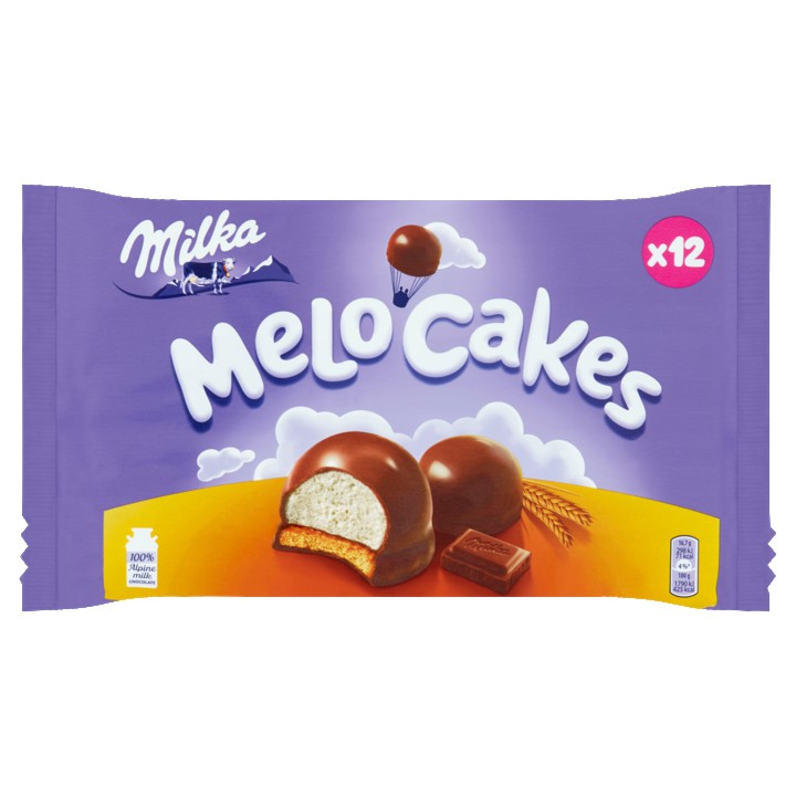 Milka Melo-Cakes Chocolade Cakejes 12 Stuks 200g