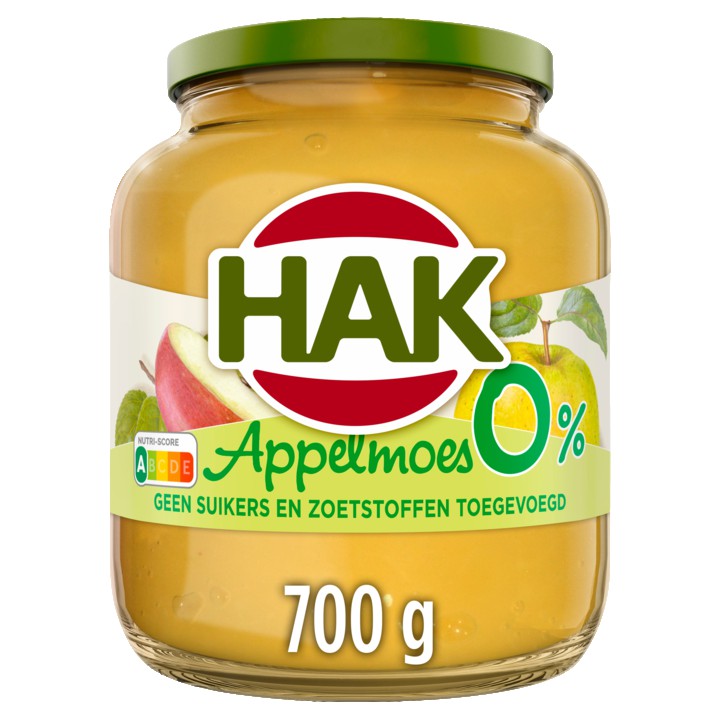 Hak Appelmoes 0% 700g