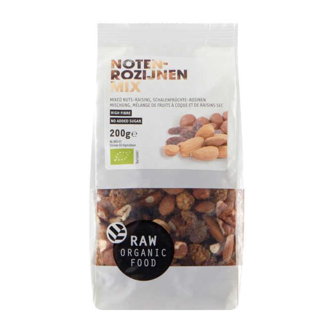 Raw Organic Food Noten-rozijnenmix biologisch | Nederland Life Raw Organic Food Noten-rozijnenmix biologisch
