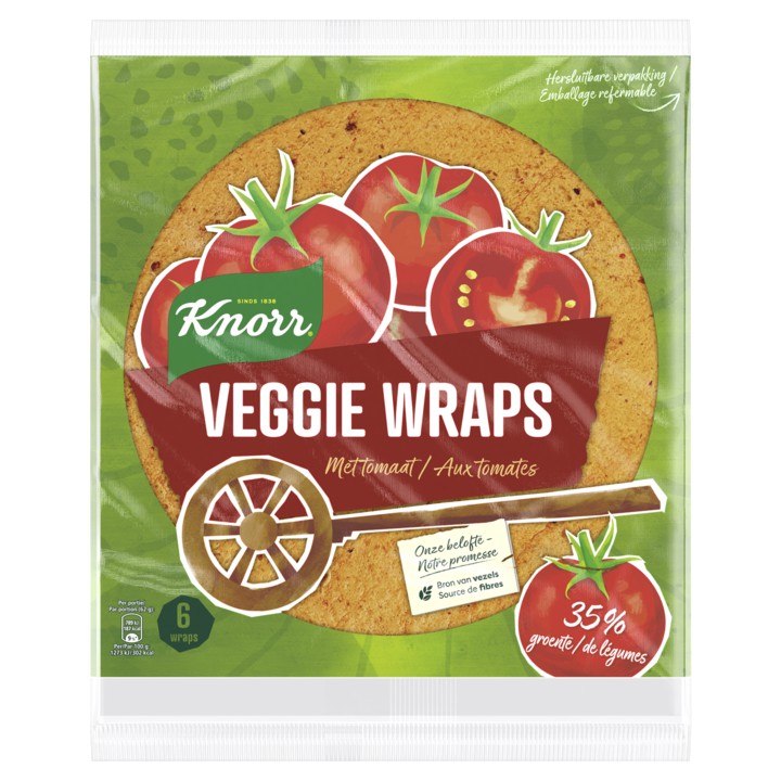 Knorr Wraps Tomaat 6 stuks