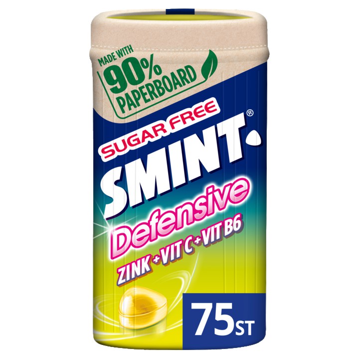 Smint Defensive Lemon pastilles Suikervrij 75 stuks 150g