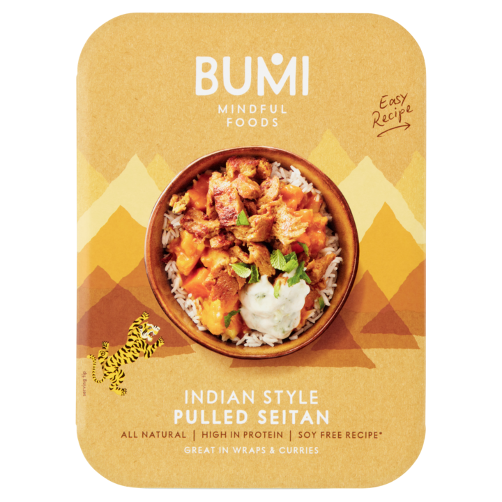 Bumi Mindful Foods Indian Style Pulled Seitan 175g