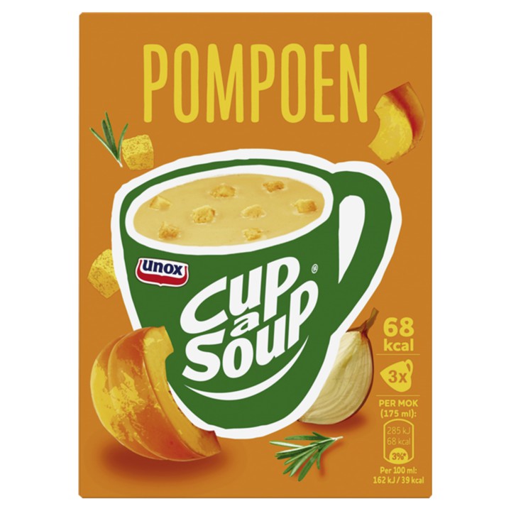 Unox Cup-a-Soup Pompoen 3 x 175ml