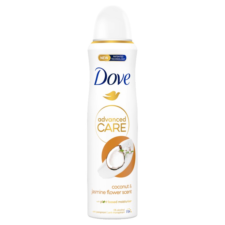 Dove Advanced Care Anti-Transpirant Coconut &amp;amp; Jasmine Flower Scent 150ml