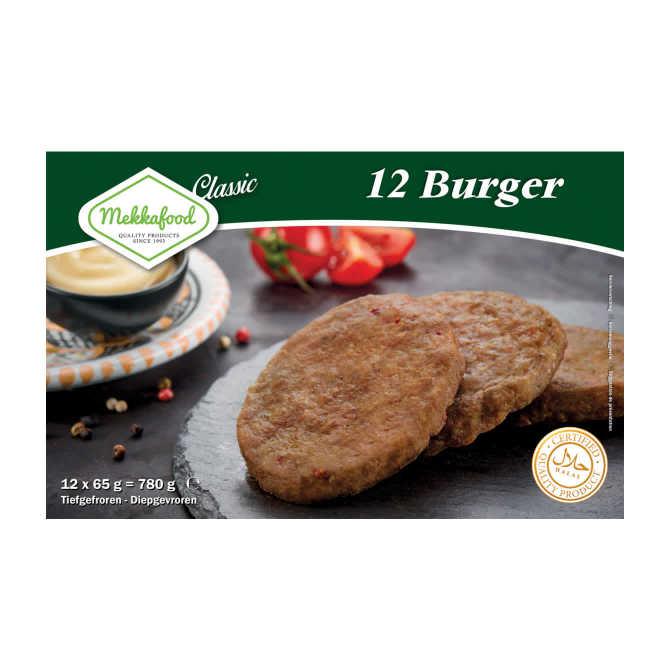 Mekkafood Classic Burger 12 x 65g