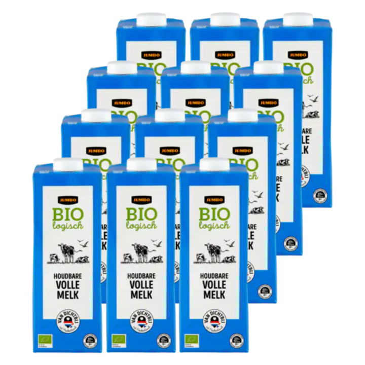 Jumbo Biologische Volle Melk Houdbaar 12 x 1L