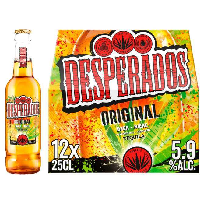 Desperados Original bier draaidop fles 12 x 25 cl