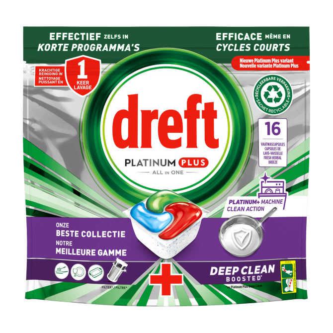 Dreft Vaatwastabletten platinum plus macgine clean