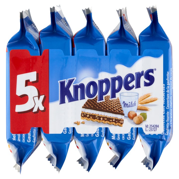 Knoppers Milk Crispy 5 Stuks 125g