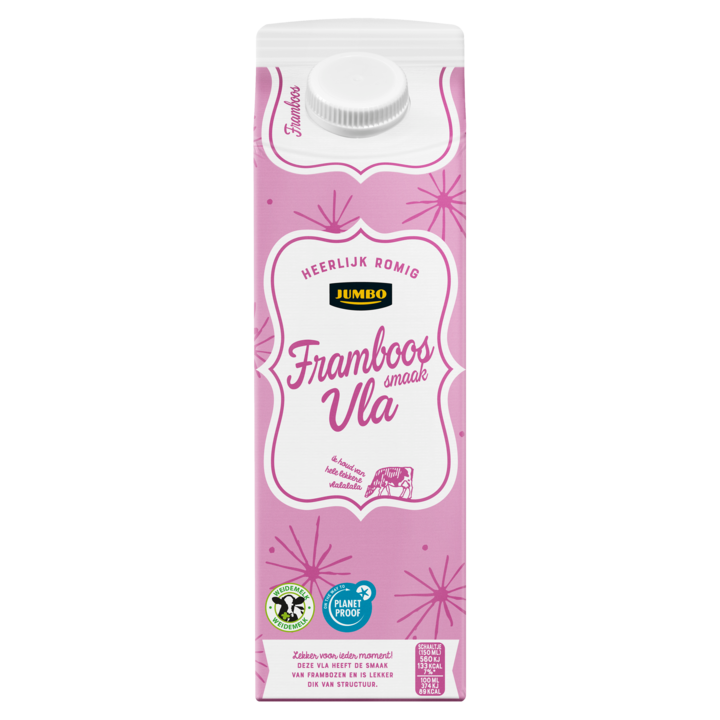 Jumbo Framboossmaak Vla 1L