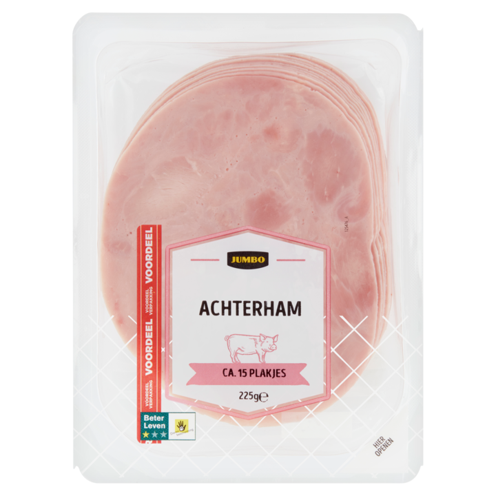 Jumbo Achterham Voordeelverpakking 225g