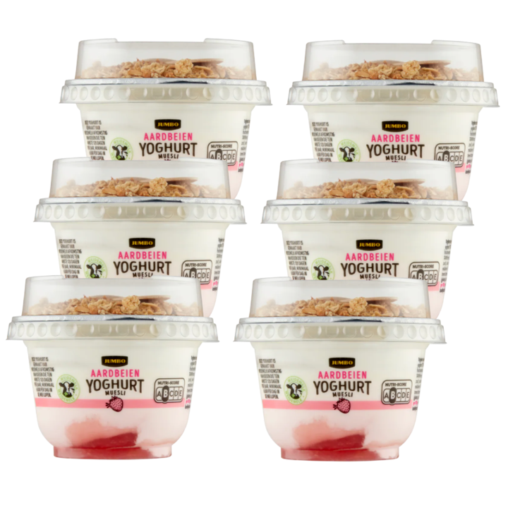 Jumbo Yoghurt Aardbei met Muesli 6 x 170g