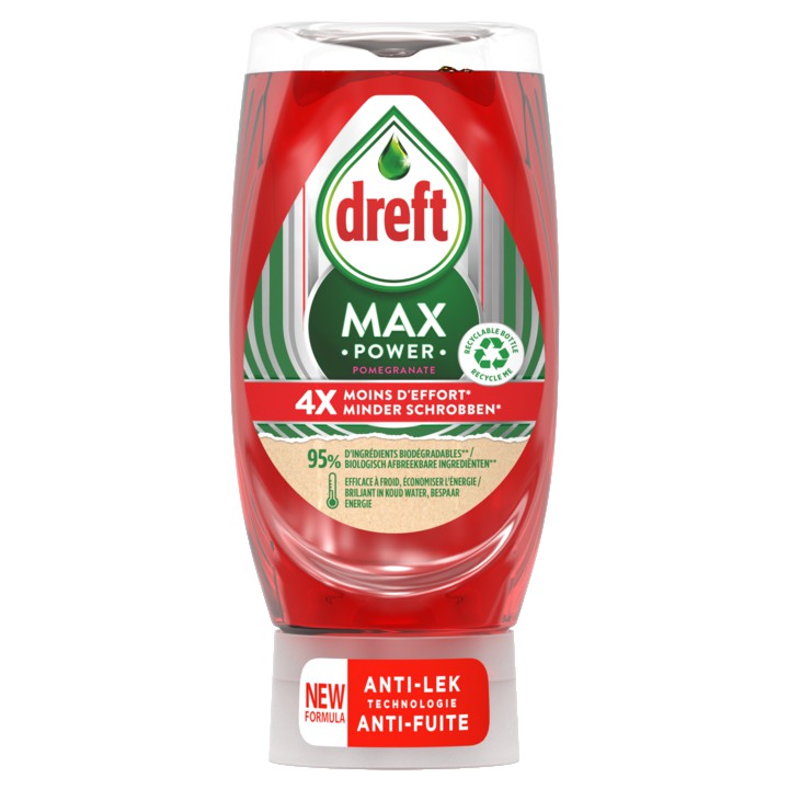 Dreft MaxPower Pomegranate Vloeibaar Afwasmiddel 370ml