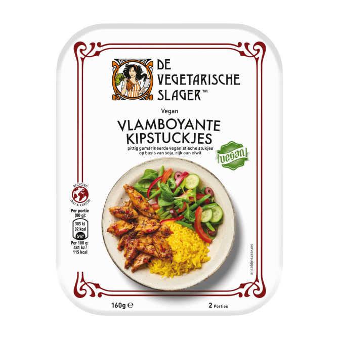 De Vegetarische Slager Vegan piri piri kipstuckjes