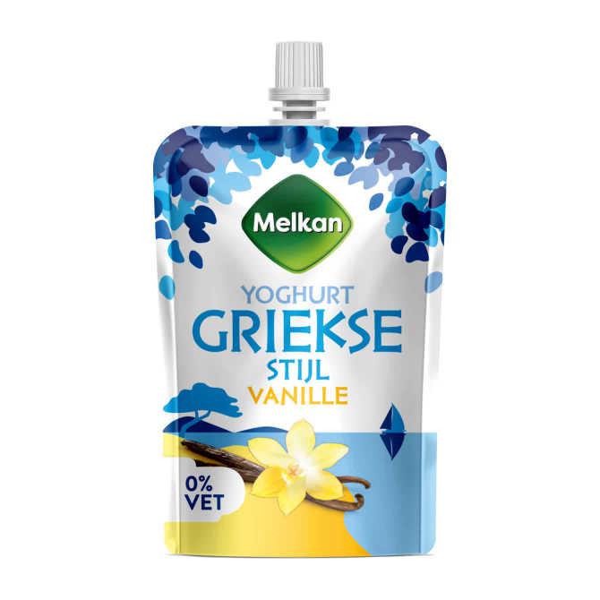 Melkan Griekse stijl yoghurt vanille