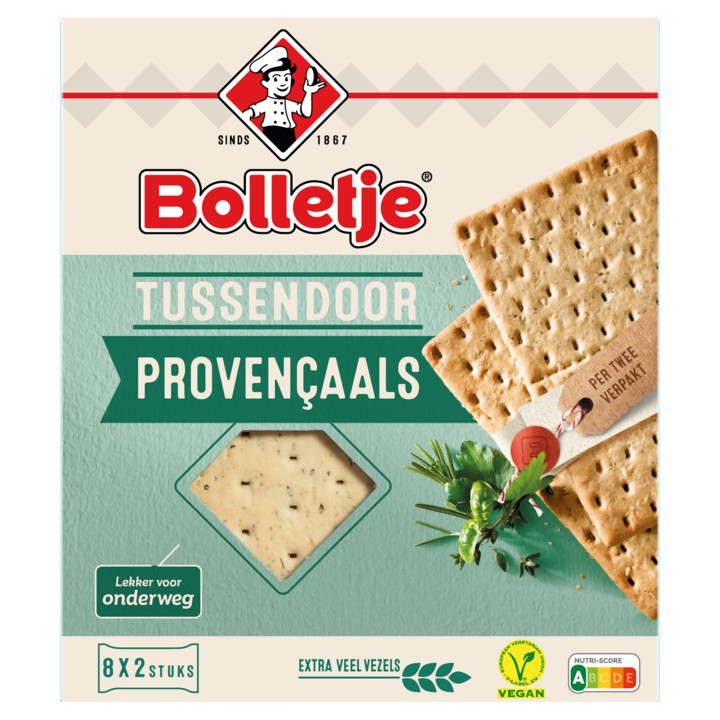 Bolletje Tussendoor Crackers Proven&amp;ccedil;aals 8 x 2 Stuks 190g