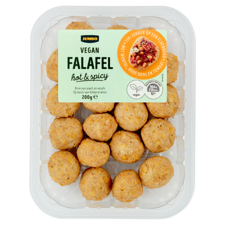 Jumbo Vegan Falafel Hot &amp;amp; Spicy 200g