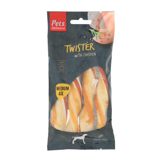 Pet&#039;S Unlimited Twister with chicken medium