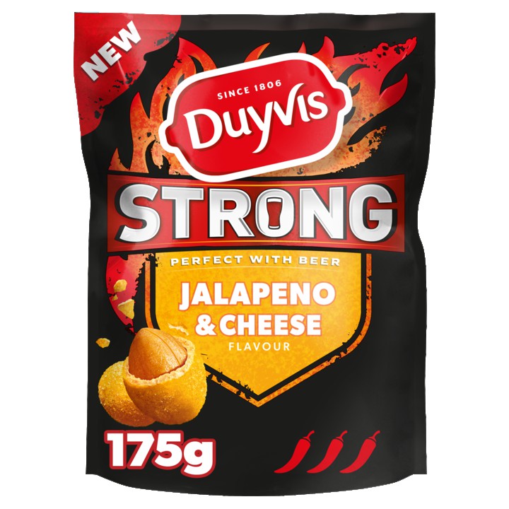 Duyvis Strong Borrelnootjes Jalapeno &amp;amp; Cheese 175gr