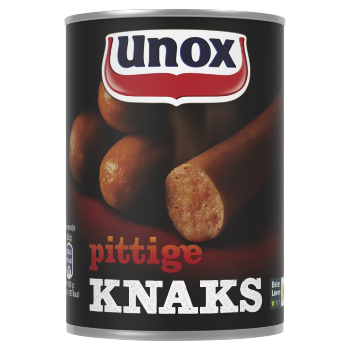 Unox Worst Knaks Pittig 400g