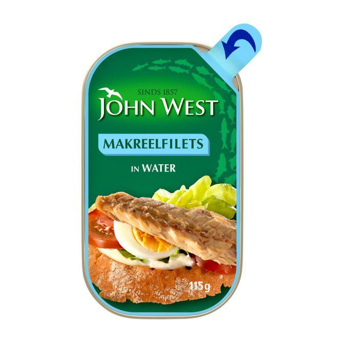 John West Makreelfilet in zonnebloemolie