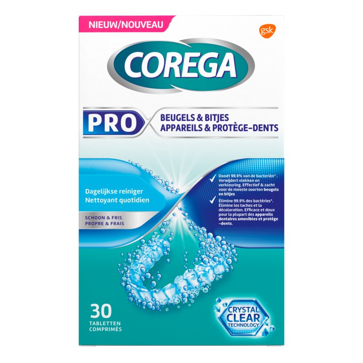 Corega Beugel & Bitjes Reiniger 30 Stuks | Nederland Life Corega Beugel & Bitjes Reiniger 30 Stuks