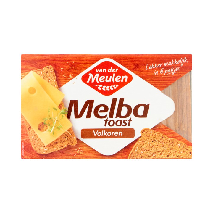 Van der Meulen Melba Toast Volkoren 120g