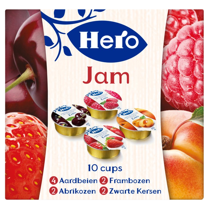 Hero Variatie Jam Cups 10 x 25g