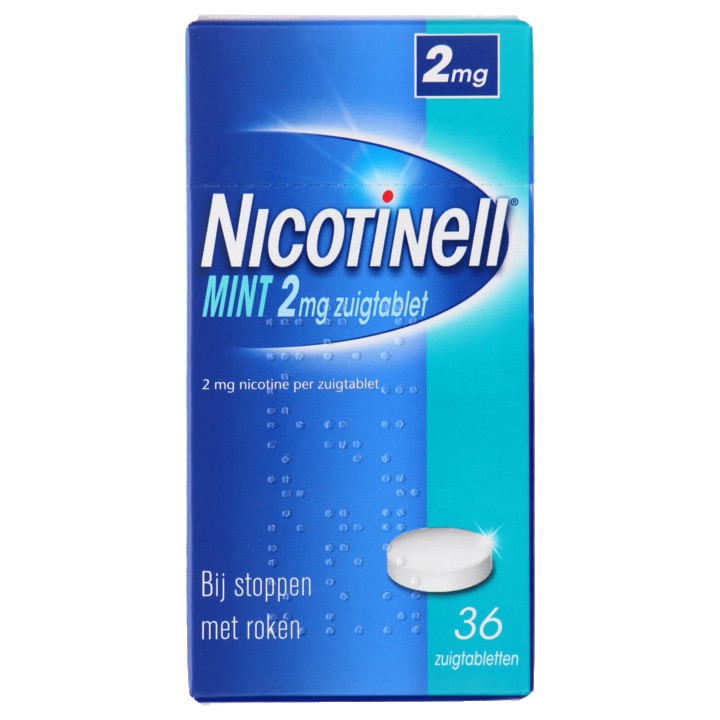 Nicotinell Mint zuigtabletten, helpt je te stoppen met roken 2 mg, 36 stuks