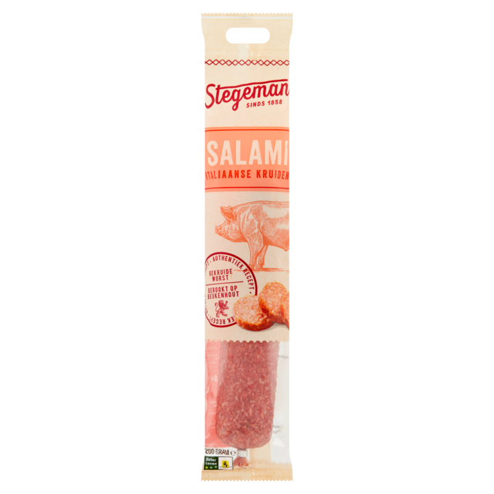 Stegeman Salami Italiaanse Kruiden 200g