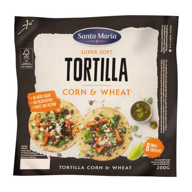 Santa Maria Tortilla wraps corn &amp; wheat