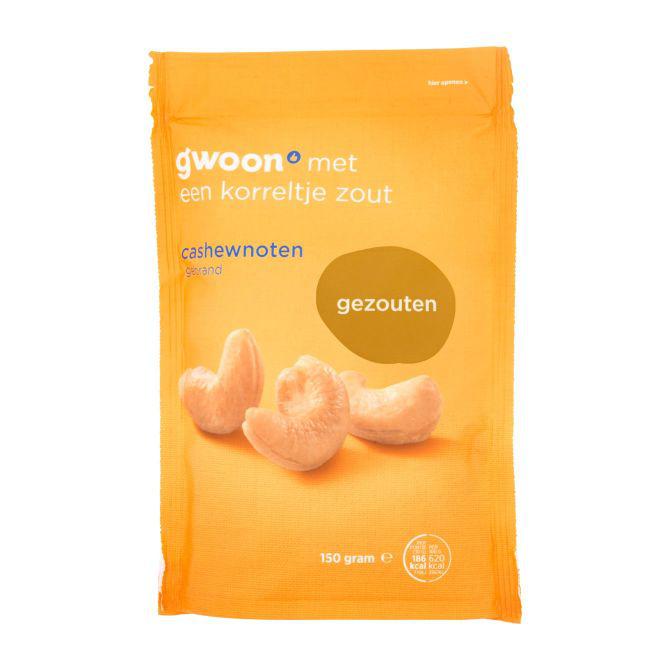 g'woon Cashewnoten gezouten