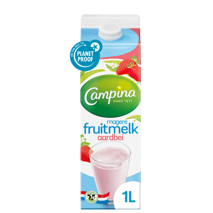 Campina Fruitmelk aardbei 1L