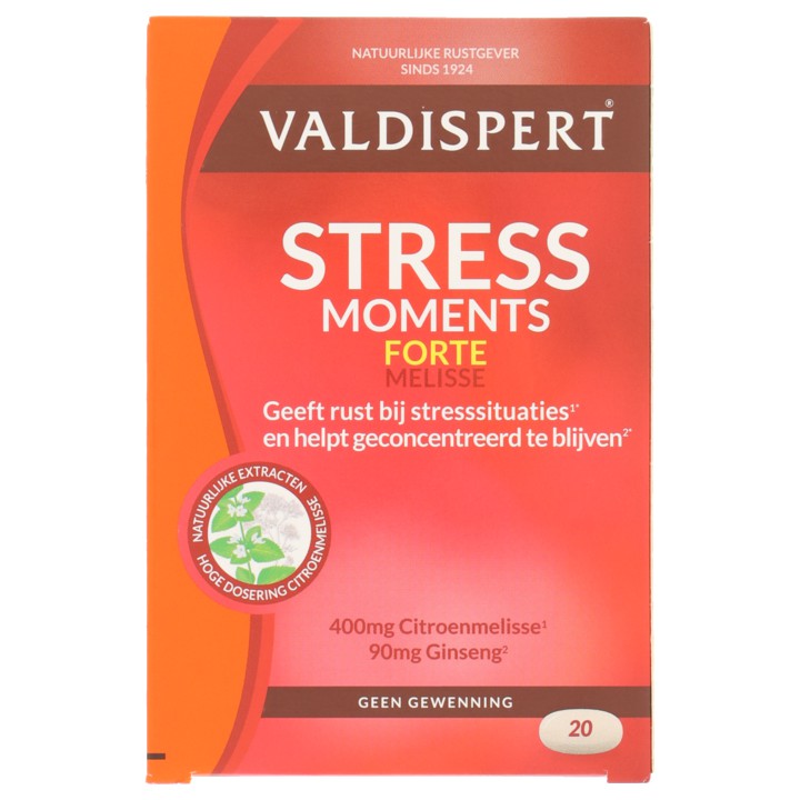 Valdispert Stress Moments extra sterk tabletten, 20 stuks