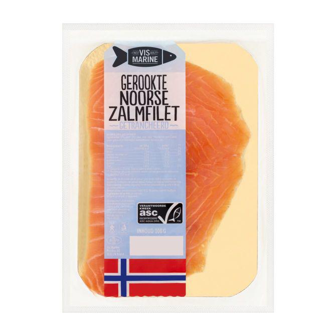 Vis Marine Gerookte Noorse zalm