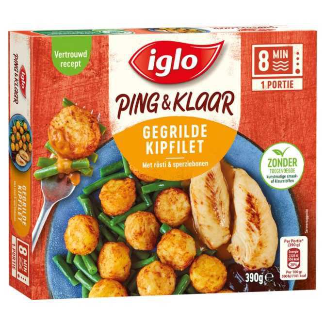 Iglo Ping &amp; klaar gegrilde kipfilet