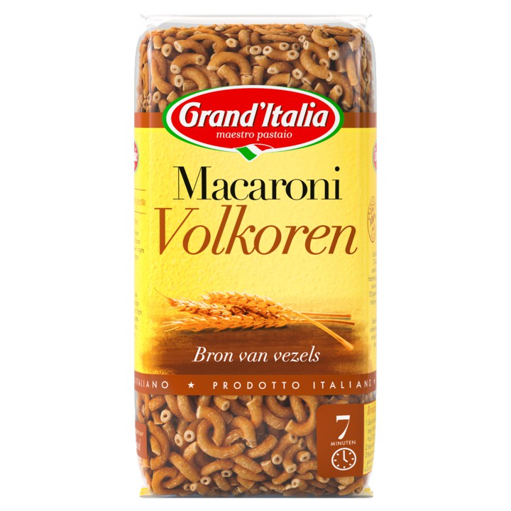 Grand&amp;#x27;Italia Pasta Macaroni Volkoren 500g