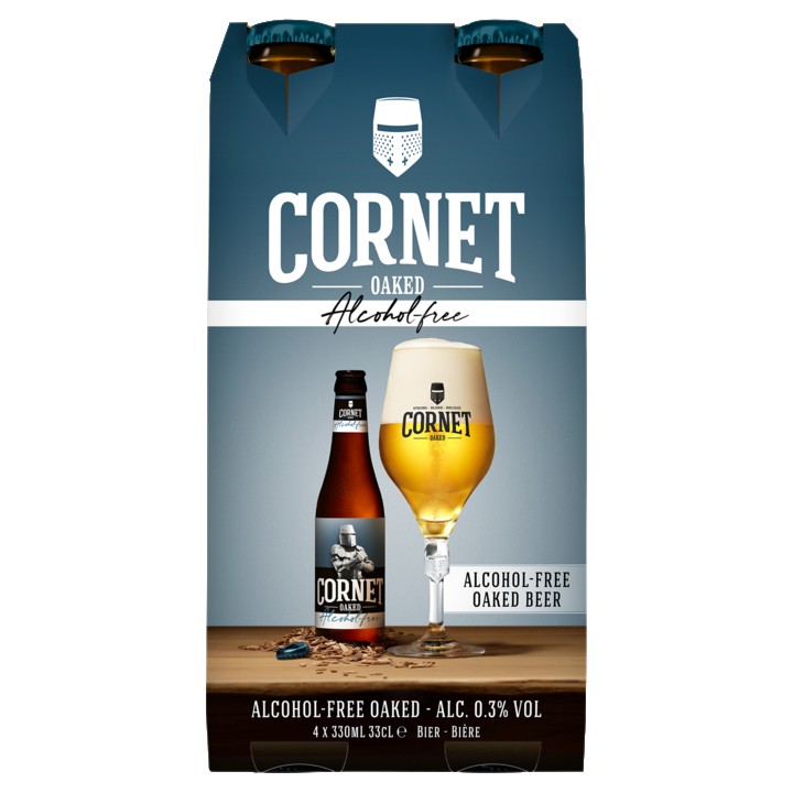 Cornet - Belgisch Blond - Alcoholvrij 0,3%  - Fles  4 x 330ML